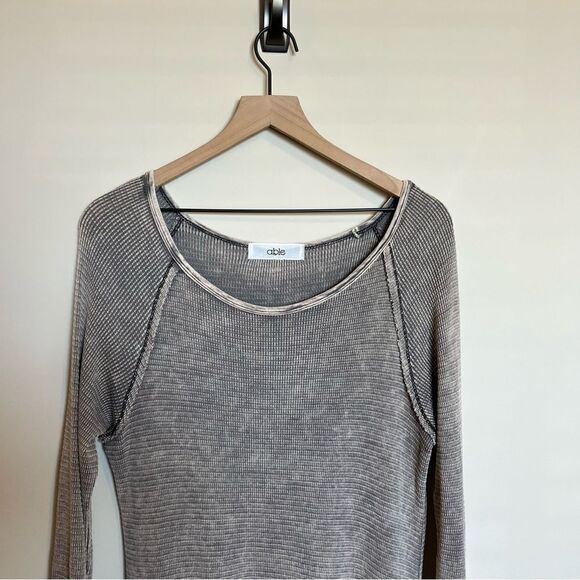 able thermal knit long sleeve dress - Picture 3 of 11